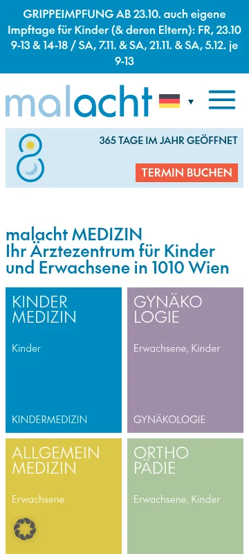 Dieselbe Website am Smartphone