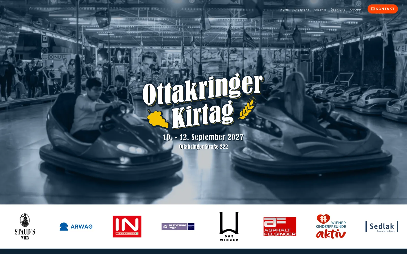 Website des Ottakringer Kirtags