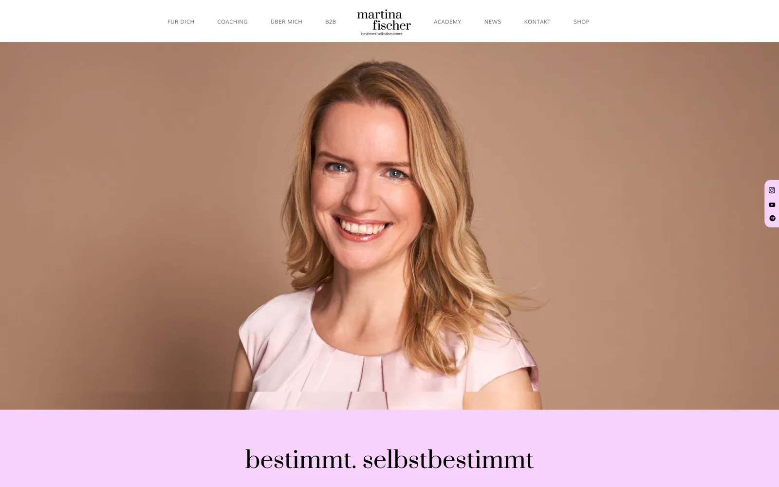 Website Martina Karina Fischer